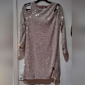 Champagne Sequin Dress